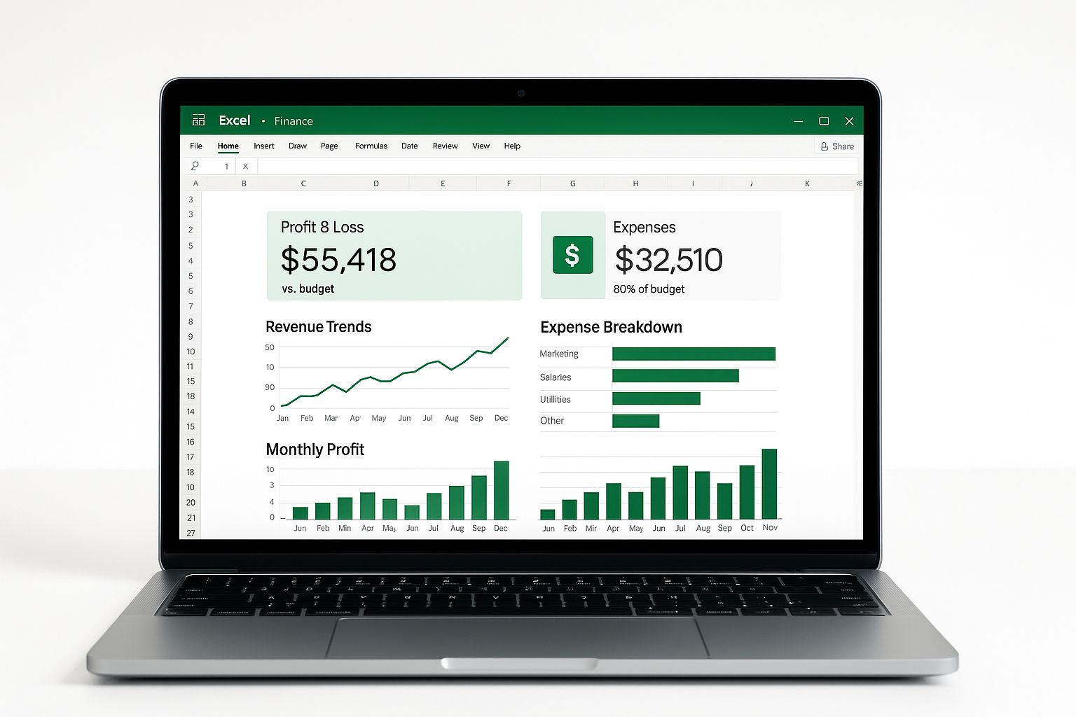 Finance model dashboard